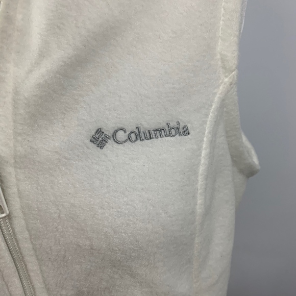 COLUMBIA Women's White Fleece Vest Size S - Picture 4 of 5